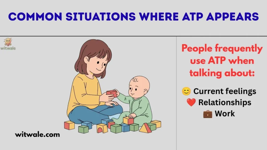 Common Situations Where ATP Appears