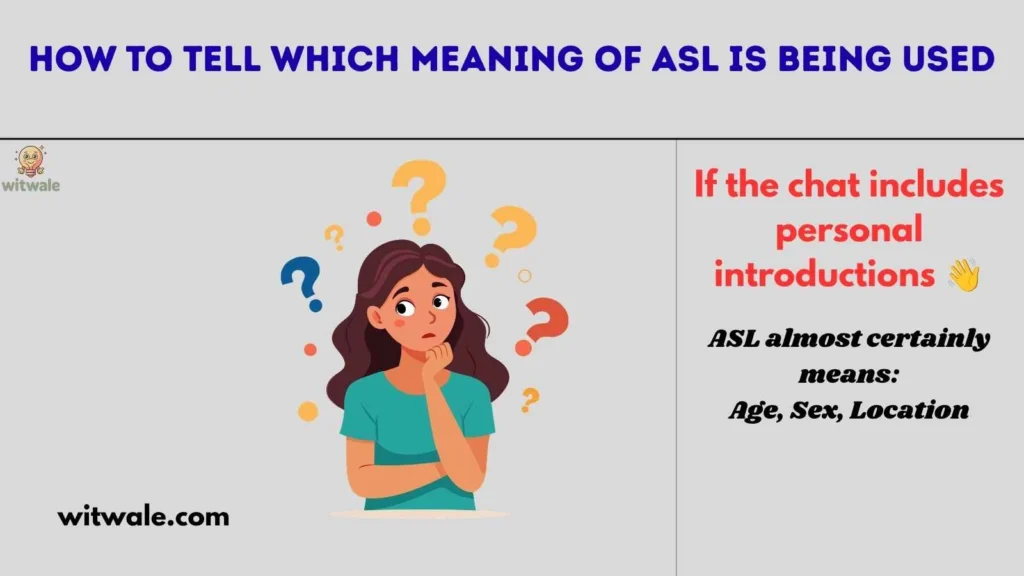 How to Tell Which Meaning of ASL Is Being Used