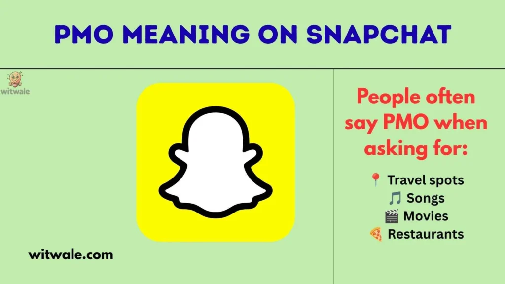 PMO Meaning on Snapchat