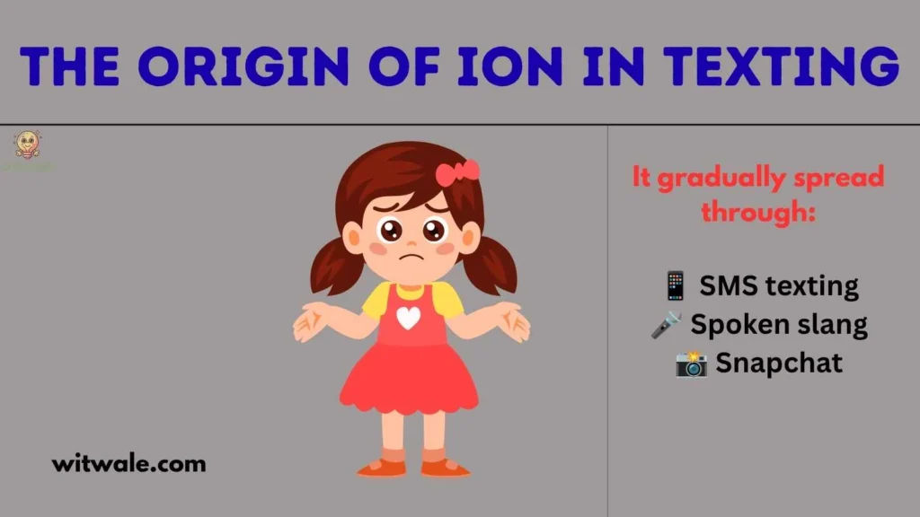 The Origin of ION in Texting