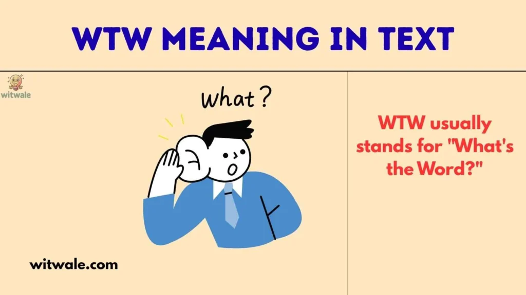 WTW Meaning in Text