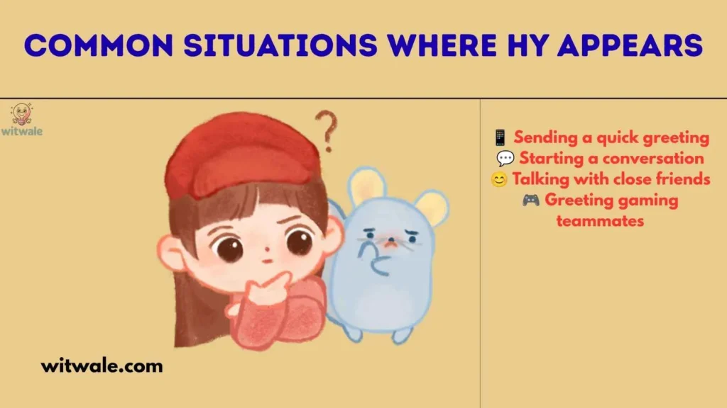 Common Situations Where HY Appears