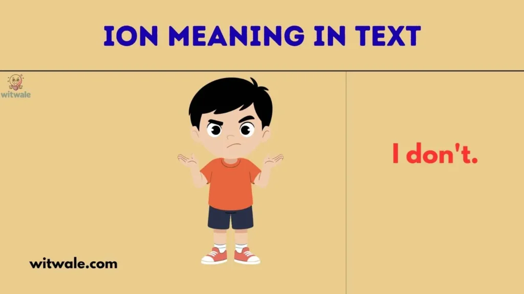 ION Meaning in Text