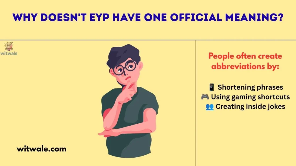 Why Doesn't EYP Have One Official Meaning?